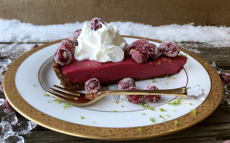 Cranberry Lime Curd Tart