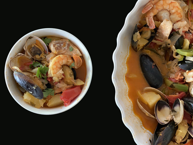 Algarve Portuguese Shellfish Stew