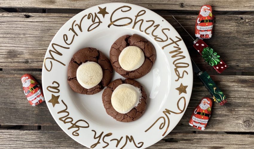 Gooey Hot Chocolate Cookies